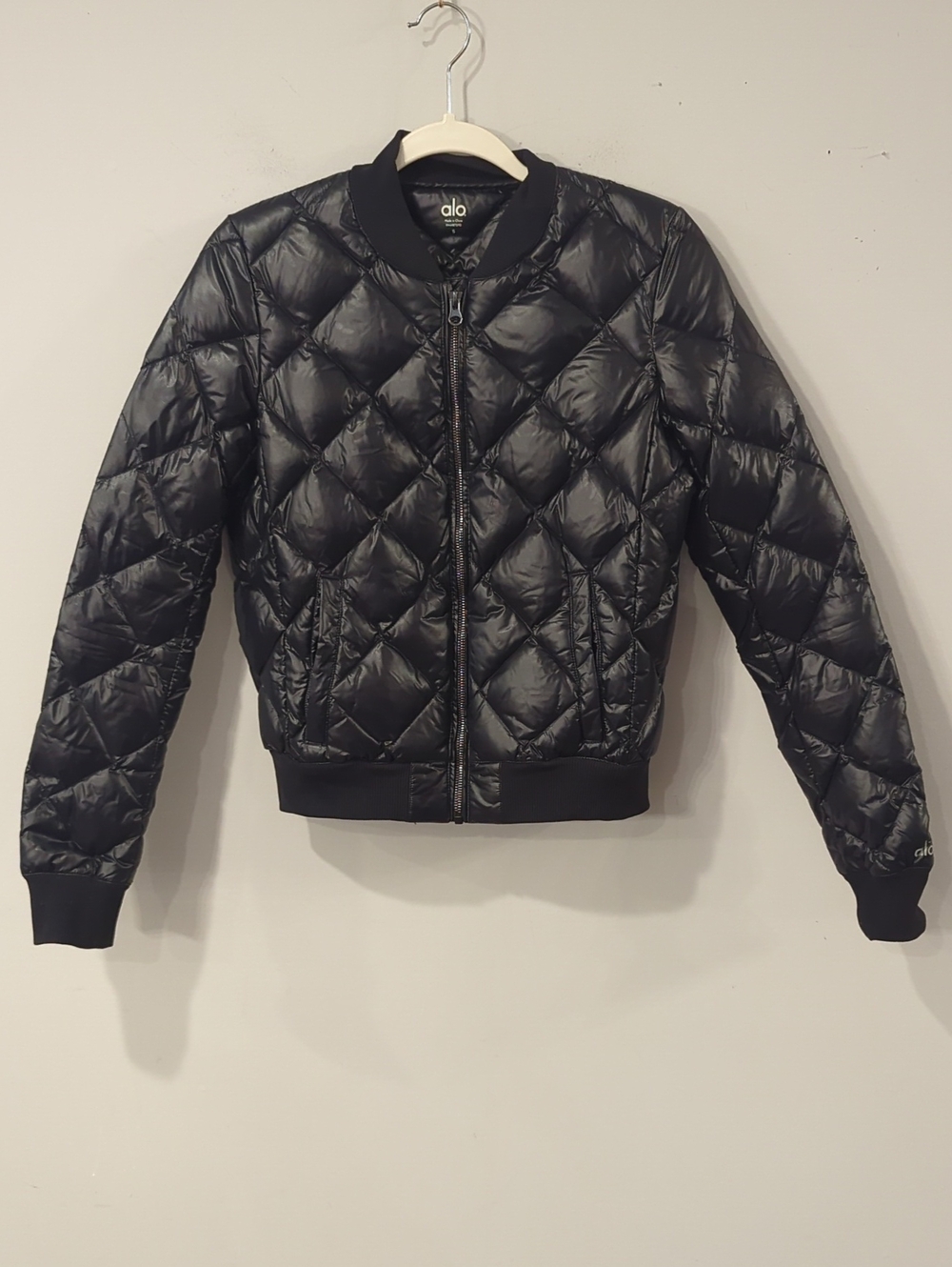 ALO Yoga Idol Bomber Workout Jacket Black size Small